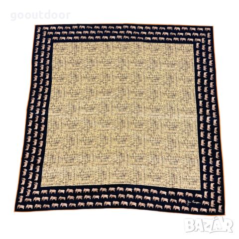 Дамски шал 100%коприна Jim Thomson silk scarf with elephant print, снимка 1 - Шалове - 46202363