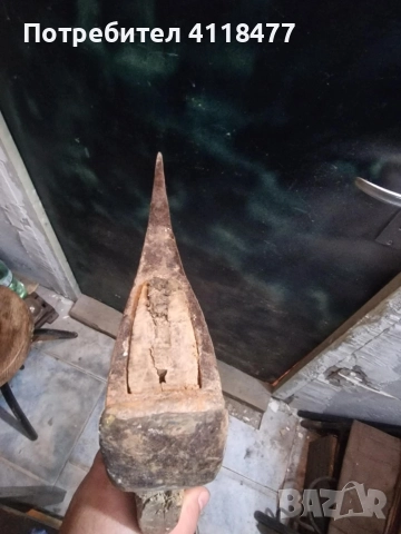 Стар топор ВЕРКО 2000гр., снимка 4 - Градински инструменти - 52889714