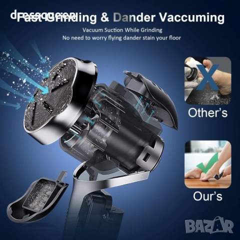 4827 Електрическа пила за гладки стъпала: Водоустойчива, с интелигентен LCD екран и стилен корпус, снимка 3 - Електрически пили за пети - 53663938