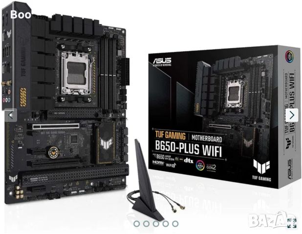 Комплект ASUS TUF Gaming B650-PLUS WiFi + RYZEN 5 7600X (5.3 GHz), снимка 1 - Други - 46136140