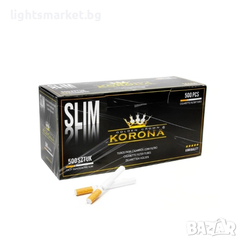 ЦИГАРЕНИ ГИЛЗИ КОРОНА СЛИМ 6mm - 500 БР. 