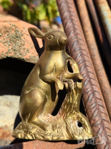 Бронзов Заек, снимка 3 - Декорация за дома - 52181256