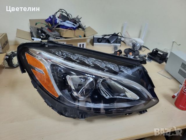 Десен фар фарове Mercedes W205 USA Led high performance американски, снимка 12 - Части - 46249432