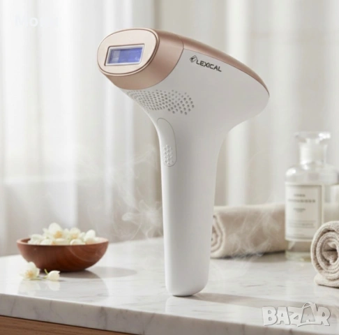 Лазерен апарат за обезкосмяване Lexical LLH-5585 с ледено охлаждане и 9 нива на интензитет