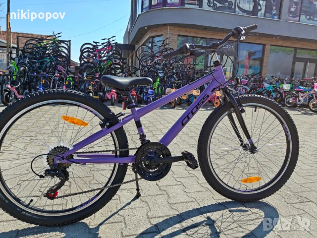 CROSS Велосипед 24" HARMONY лилав, снимка 11 - Велосипеди - 53830671