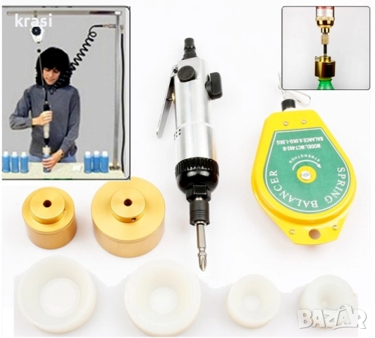 Сешоар/пистолет с горещ въздух за PVC капачки за вино, сок, буркани, снимка 13 - Други инструменти - 52586905