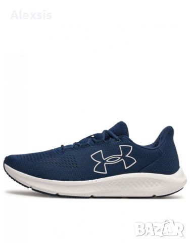 UNDER ARMOUR Charged Pursuit 3 Big Logo Running Shoes Navy, снимка 3 - Маратонки - 46416084