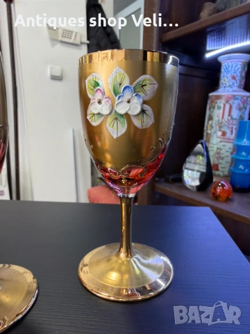 Кристален комплект Бохемия №8102, снимка 4 - Други ценни предмети - 54201862