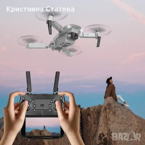 дрон с 4K HD двойна камера WiFi, снимка 3 - Дронове и аксесоари - 46955731