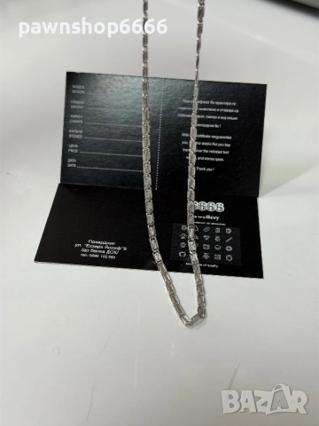 Сребърен синджир- проба 925 , 8,05 гр, снимка 2 - Колиета, медальони, синджири - 53813647