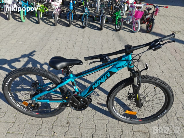 PASSATI Алуминиев велосипед 24" NINJA син, снимка 3 - Велосипеди - 53830722