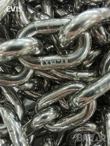 Верига / Синджир от Неръждаема А4 (AISI 316) – 10 метра / 8 мм , снимка 3 - Железария - 54216172