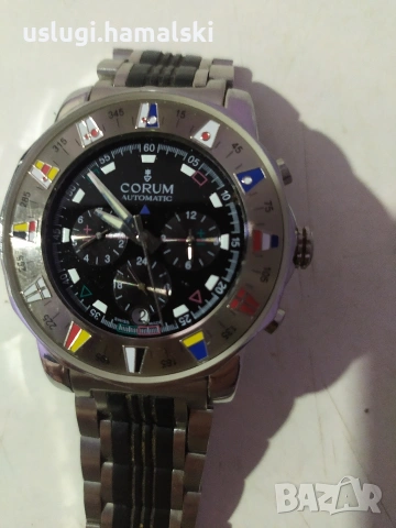 Швейцарски часовник Corum автомат/хронограф, снимка 2 - Мъжки - 54072072