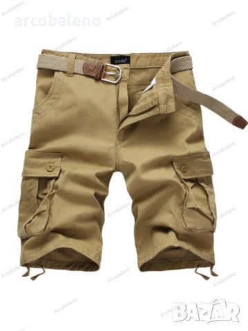 Мъжки къси широки ежедневни панталони(без колан), 5цвята , снимка 2 - Къси панталони - 45163845