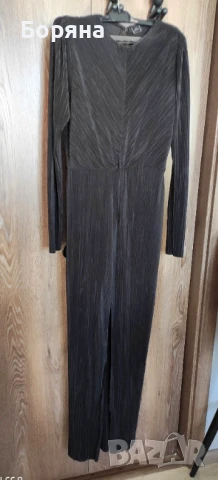 ZARA дълга черна рокля солей, снимка 12 - Рокли - 51285415