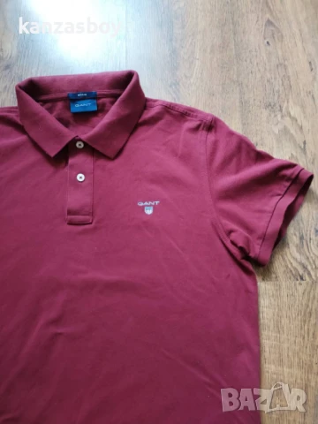 gant - страхотна мъжка тениска L, снимка 4 - Тениски - 50629664
