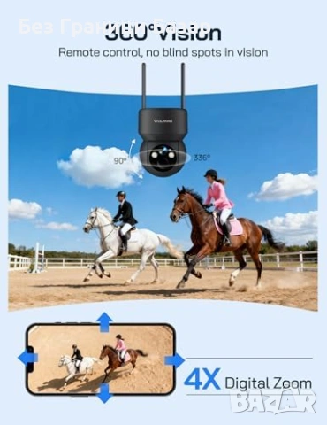 Нова Без WiFi 4G CCTV камера със SIM слот +3 2GB SD Соларна IP66 PTZ, снимка 6 - Други - 53374005