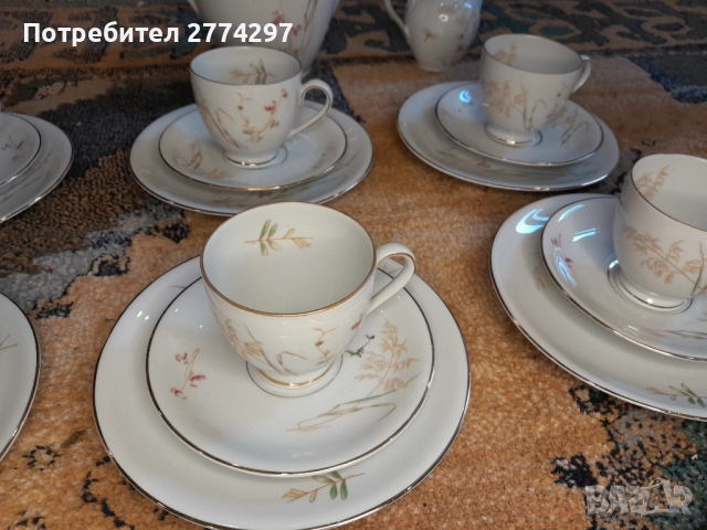 Порцеланов винтидж сервиз, снимка 3 - Сервизи - 52675909