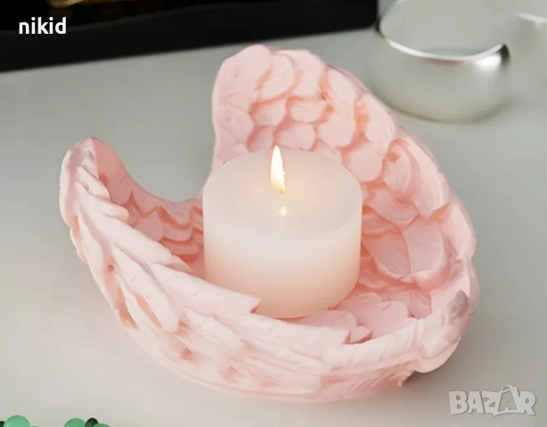 3D Големи извити ангелски крила криле цели силиконов молд форма калъп фондан гипс сапун калъп торта , снимка 7 - Форми - 21755644