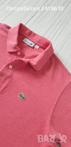 Lacoste Classic Fit Pique Cotton Mens Size 5 - L ОРИГИНАЛ! Мъжка Тениска!, снимка 1 - Тениски - 47295893