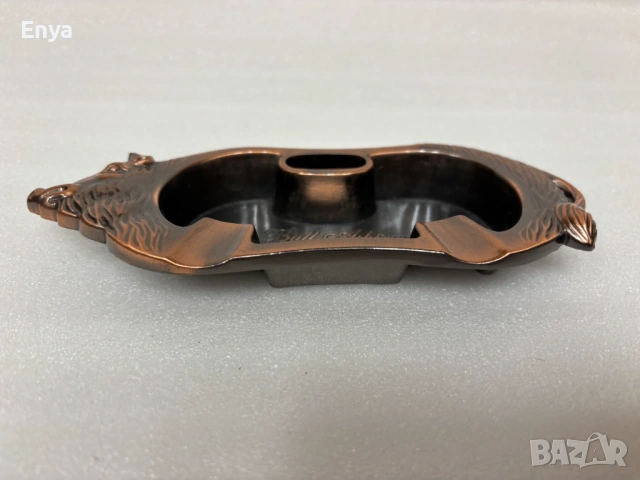 Пепелник от месинг или мед във формата на бик, снимка 3 - Антикварни и старинни предмети - 53737464