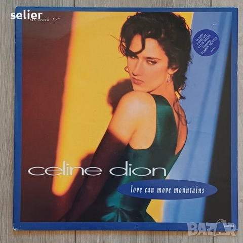Céline Dion ‎– Love Can Move Mountains Maxi Single 12 Издание 🇬🇧 UK 1992г Състояние на винила:като