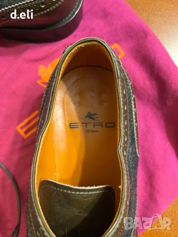 ETRO Original Size 41-42 Кожа , снимка 4 - Ежедневни обувки - 53082651