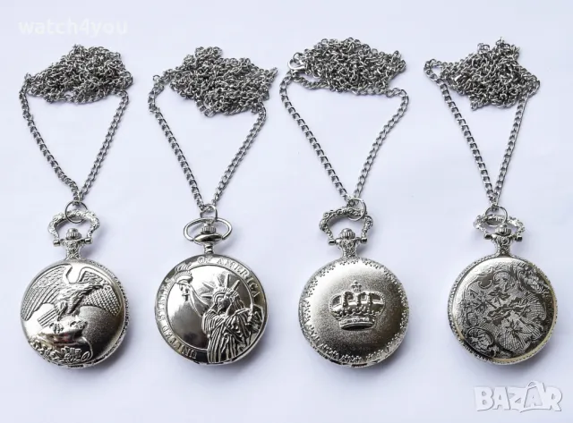 НОВ ДЖОБЕН ЧАСОВНИК С ВЕРИЖКА.ДЖОБНИ ЧАСОВНИЦИ С ФЛОРАЛНИ МОТИВИ КЮСТЕК. POCKET WATCH.DJOBEN DZHOBEN, снимка 6 - Джобни - 8902598