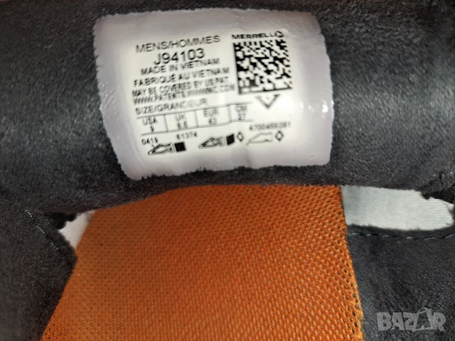 Merrell Sprint Blast Jaq Ac+ № 43 мъжки леки спортни обувки, снимка 14 - Маратонки - 50753256