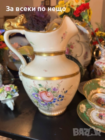 C. Tielsch and Company (C.T.) cobalt mark, Waldenburg – Altwasser, Germany (Poland). 1870 Код P1729, снимка 12 - Вази - 52970127