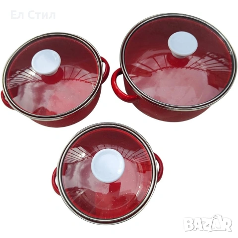 Комплект от 3 тенджери - 16см, 18см, 20см, снимка 12 - Съдове за готвене - 53567174