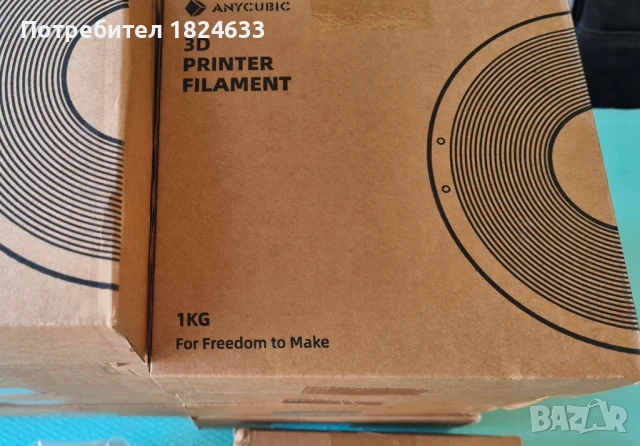 Оригинален ANYCUBIC PLA филамент черен 1кг, 5кг, 10кг, снимка 6 - Принтери, копири, скенери - 51256975