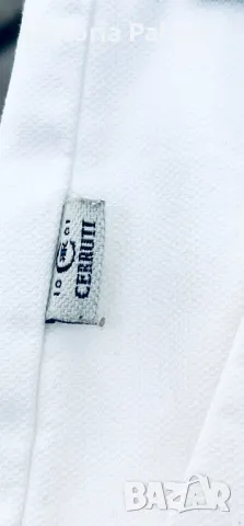 Италианска модна къща CHERRUTI 1881 бял панталон, снимка 4 - Панталони - 50408534