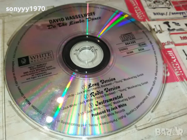 DAVID HASSELHOFF CD-ВНОС GERMANY 1305252227, снимка 2 - CD дискове - 50277441