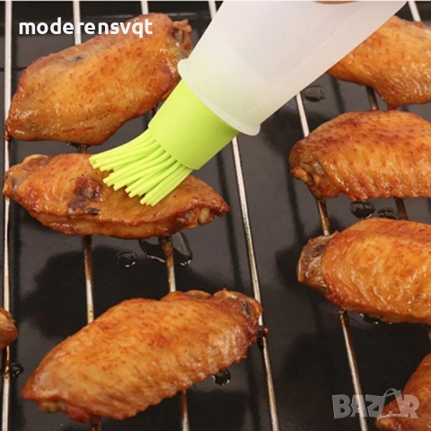 Силиконова готварска четка за мазане с контейнер