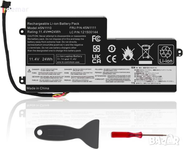 Батерия за лаптоп ASUNCELL 11.4V/24Wh 45N1110 за ThinkPad, снимка 1 - Батерии за лаптопи - 45567611