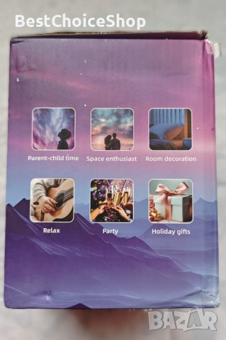 Звезден проектор M9 с будилник и Bluetooth говорител – Space Rocket Music Projector Lamp, снимка 3 - Декорация за дома - 53244703