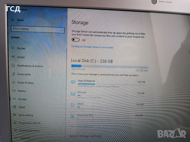 Лаптоп Самсунг СЕ 31/4gb. , снимка 4 - Лаптопи за дома - 52670532