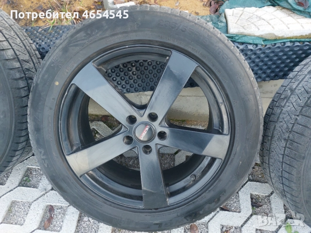 Джанти с гуми от Мерцедес GLK X204 235/55/19, 7,5Jx19H2 ЕТ42, снимка 5 - Гуми и джанти - 52455966