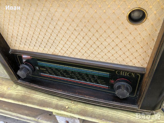 Старино лампово радио Oberon AT-Super, DDR, снимка 4 - Антикварни и старинни предмети - 45082018