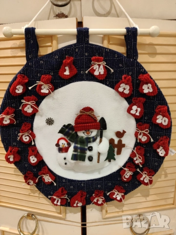 Текстилен коледен календар , снимка 4 - Коледни подаръци - 52730361