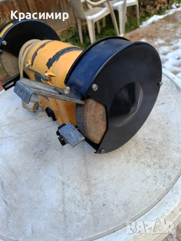 Немски монофазен шмиргел 450W - работещ , снимка 3 - Други инструменти - 52921106