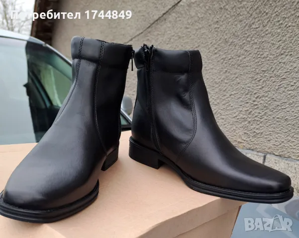 Черни боти естествена кожа, снимка 10 - Мъжки боти - 48224558