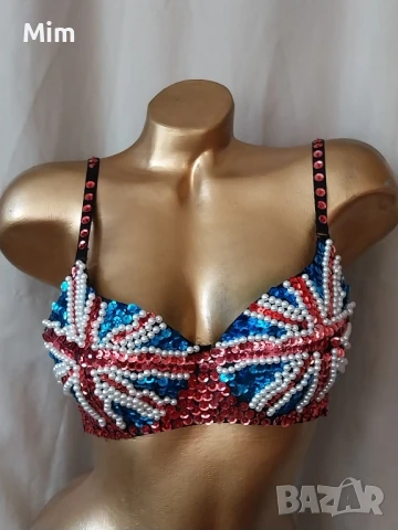 М Сутиен с мъниста и пайети , снимка 2 - Бельо - 50805425