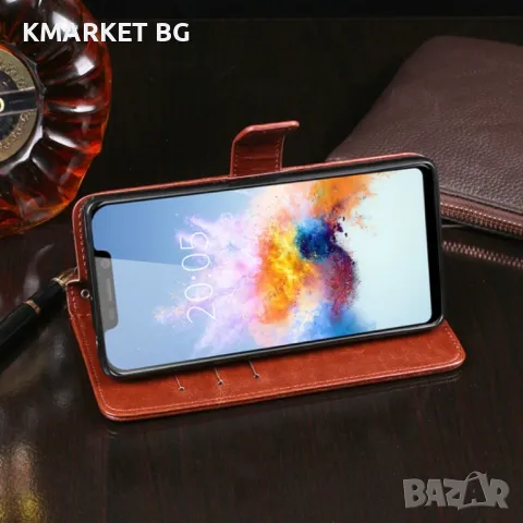 Blackview A30 Magnetic Кожен Калъф и Стилус, снимка 5 - Калъфи, кейсове - 48133233