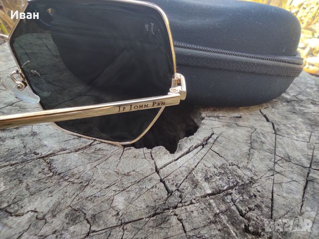 Дизайнерски дамски слънчеви очила JP John Pan Eyewear – Mercury Black metallic acetate sunglasses, снимка 3 - Слънчеви и диоптрични очила - 45303382