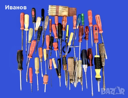 Колекция - Сет от ръчни Стари/Винтидж инструменти - Различни видове отвертки - Различни видове клещи, снимка 2 - Клещи - 53846581