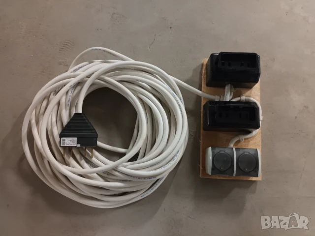 Трифазен удължител 25 метра, НОВ разклонител, монофазен удължител