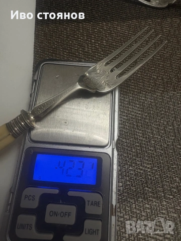 Сребърни прибори за хранене, снимка 4 - Прибори за хранене, готвене и сервиране - 53145440