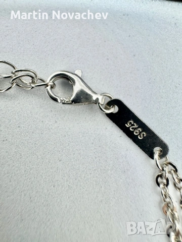 Сребърна гривна с мойсанит (Диамант) 2 карата, снимка 11 - Гривни - 54089901